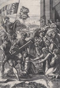 حمل الصليب 1517. بواسطة أغوستينو فينيزيانو