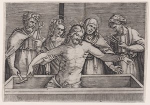 قبر المسيح ، كاليفورنيا. 1514-36. بواسطة أغوستينو فينيزيانو