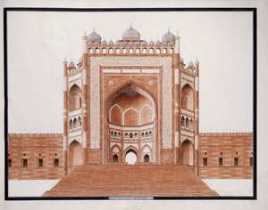 البوابة في فوتيبور ، سيكري ، ج. 1815 بواسطة مدرسة اجرا
