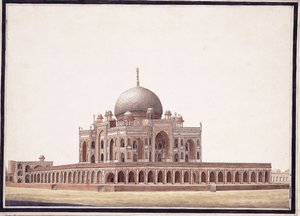 قبر همايون ، c.1820 بواسطة مدرسة اجرا