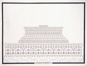 قبر الإمبراطور ، ج. 1815 بواسطة مدرسة اجرا