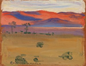 غروب الشمس على السافانا بواسطة أكسيلي فالديمار جالن كاليلا