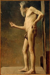 دراسة عارية لرجل عجوز