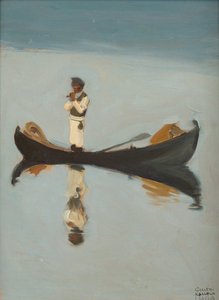 رجل يصطاد في غالن كاليلا ، أكسيلي (1865-1931) بواسطة أكسيلي فالديمار جالن كاليلا