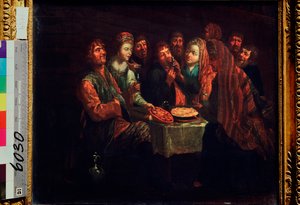 عيد الفلاحين - رسم لآل فيشنياكوف (النصف الأول من القرن الثامن عشر) ، زيوت على قماش ، الفن الروسي القرن الثامن عشر - المتحف الروسي الحكومي ، سانت بطرسبرغ بواسطة آل فيشنكوف