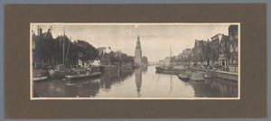 منظر لـ Oude Schans و Montelbaanstoren ، يُرى باتجاه IJ ، أمستردام بواسطة ألب. Kapteijn (منسوبة إلى)