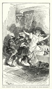 رسم توضيحي لكتاب بلزاك "Contes Drolatiques" (مطبوع ليثيو) بواسطة ألبرت (بعد) روبيدا