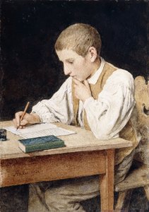الكتابة الصبي ، 1902 بواسطة ألبرت أنكر