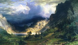 A Storm in the Rocky Mountains - Mt. Rosalie بواسطة ألبرت بيرشتات