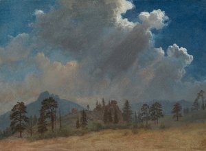 أشجار التنوب وغيوم العاصفة ، ج. 1870. بواسطة ألبرت بيرشتات