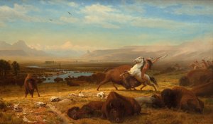 آخر الجاموس 1888. بواسطة ألبرت بيرشتات