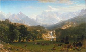 جبال روكي ، قمة لاندرز ، 1863. بواسطة ألبرت بيرشتات