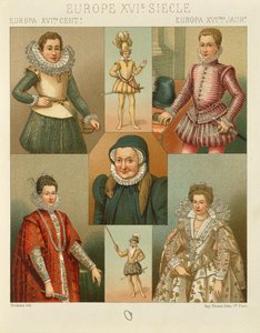 "Le Costume Historique" (تاريخ الأزياء الكامل) من تأليف Auguste Racinet ، المجلد الرابع بواسطة ألبرت تشارلز أوغست راسينت