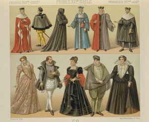 "Le Costume Historique" (تاريخ الأزياء الكامل) من تأليف Auguste Racinet ، المجلد الرابع بواسطة ألبرت تشارلز أوغست راسينت