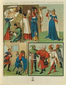 "Le Costume Historique" (تاريخ الأزياء الكامل) من تأليف Auguste Racinet ، المجلد الرابع بواسطة ألبرت تشارلز أوغست راسينت