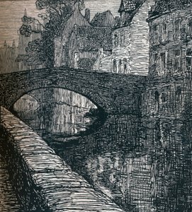 بروج: Le Quai Vert The Green Quay ، 1916 ، 1917 بواسطة ألبرت ديلستانش