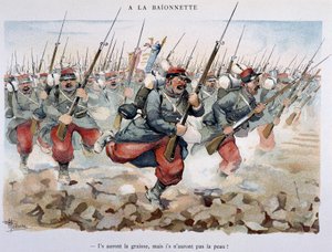 A la bayonet - في "Album Militaire" بواسطة Albert Guillaume (1873-1942) ، حوالي عام 1900 بواسطة ألبرت غيوم