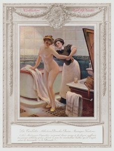 Belle Epoque Paris ، سيدة عصرية تأخذ حمامها بواسطة ألبرت غيوم