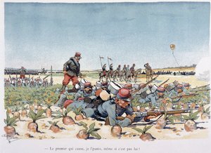 Under the Fire of the Enemy - in “” Military Album”” by Albert Guillaume (1873-1942), circa 1900 بواسطة ألبرت غيوم