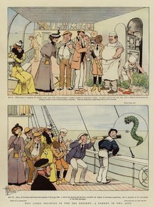 لماذا يؤمن جونز في Sea Serpent ، كوميديا في قانونين (chromolitho) بواسطة ألبرت غيوم