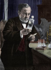 صورة لويس باستور (1822-1895) ، الكيميائي وعالم الأحياء الفرنسي. من لوحة أريستيد ألبرت جوستاف إديلفيلت (1854-1905) لمتحف دورسيه في باريس. نقش القرن التاسع عشر بواسطة ألبرت جوستاف أريستيدس إديلفيلت