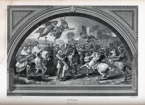 أتيلا بعد رافائيل ، 1882 بواسطة ألبرت هنري باين