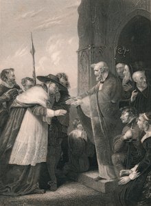 الكاردينال Wolsey يدخل دير ليستر ، 1530 ، منتصف القرن التاسع عشر. بواسطة ألبرت هنري باين