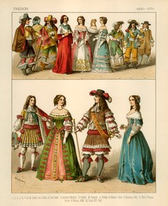 أزياء فرنسية 1600-1670