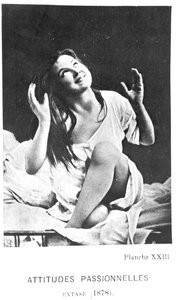 المواقف العاطفية: أوغسطين في النشوة ، من `` Iconographie de la Salpetriere &39;&39; بقلم Desire Magloire Bourneville (1840-1909) و Paul Regnard (1850-1927) 1878 بواسطة ألبرت لوند