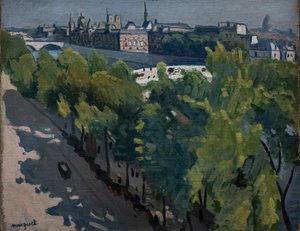 Quai du Louvre ، مطلة على Pont Neuf بواسطة ألبرت ماركيه