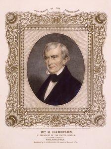 الرئيس الأمريكي وليام هنري هاريسون ، 1846 (الطباعة الحجرية) بواسطة ألبرت نيوسام