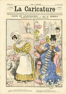 رسم توضيحي لألبرت روبيدا (1848-1926) لغلاف La Caricature (1880) بواسطة ألبرت روبيدا