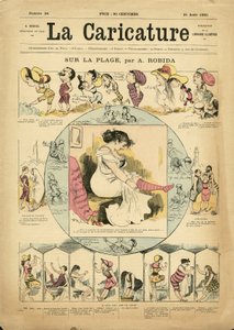 رسم توضيحي لألبرت روبيدا (1848-1926) لغلاف La Caricature (1880) بواسطة ألبرت روبيدا