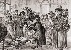 Le Sophiste feut introduict et commença sa harangue en toussant أو The Sophist تم تقديمه وبدأ حديثه بالسعال. بواسطة ألبرت روبيدا