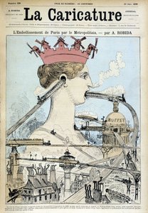 تجميل باريس بالمترو - بواسطة روبيدا ، في "" La Caricature "بتاريخ 19/06/1886 بواسطة ألبرت روبيدا