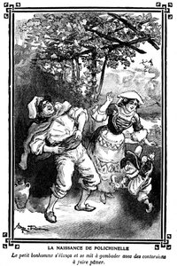 ولادة بوليشينيل. رسم لألبرت روبيدا (1848-1926) في كتاب قراءات الأطفال 1920-1930. بواسطة ألبرت روبيدا