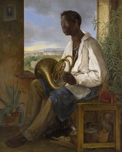 صورة لبستاني ومشغل قرن في أسرة الإمبراطور فرانسيس الأول ، 1836