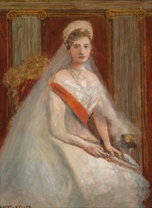 صورة الإمبراطورة ألكسندرا فيودوروفنا من روسيا 1872-1918 ، زوجة القيصر نيكولاس الثاني. بواسطة ألبرت فون كيلر
