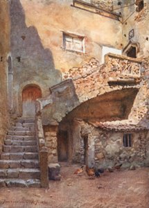 فناء Palazzo Corvaia ، تاورمينا بواسطة ألبرتو بيزا