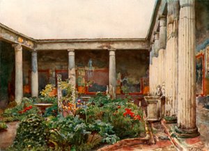 Peristyle من بيت Vettii بواسطة ألبرتو بيزا
