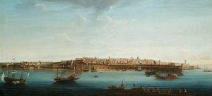 واحدة من مجموعة من سبع مناظر ل فاليتا ، مالطا وضواحيها ، حوالي 1753 (زيت على قماش)