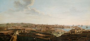 واحدة من مجموعة من سبع مناظر ل فاليتا ، مالطا وضواحيها ، حوالي 1753 (زيت على قماش)