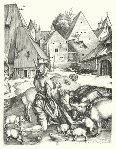 الابن الضال (نقش) بواسطة ألبريشت (بعد) Durer أو Duerer