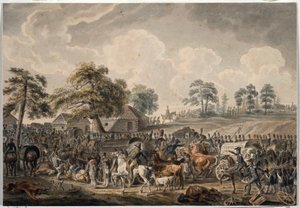 عبرت La Grande Armee نهر Daugava (أو Western Dvina) في 24 يوليو 1812 (الجيش الفرنسي يعبر نهر Daugava في 24 يوليو بواسطة ألبريشت آدم