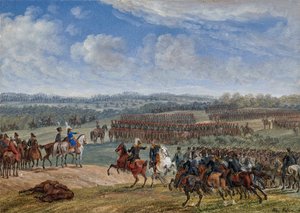 المعركة بالقرب من أوستروفنو في صباح يوم 26 يوليو 1812 ، 1855. بواسطة ألبريشت آدم