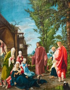 المسيح يودع أمه، حوالي عام 1520 (زيت على الجير) بواسطة ألبريشت التدورفر
