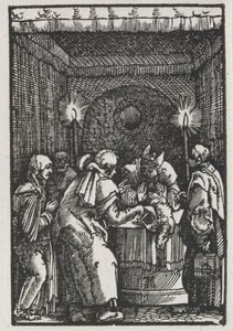 سقوط وفداء الإنسان: عرض يواكيم الذي رفضه رئيس الكهنة ، ج. 1515. بواسطة ألبريشت التدورفر