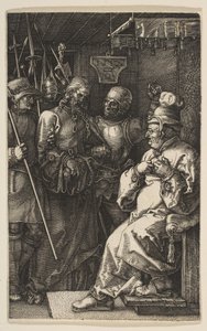 المسيح قبل Caiaphas ، من العاطفة ، 1512. بواسطة ألبريشت دورر