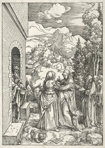 حياة العذراء: الزيارة ، 1504-1505. بواسطة ألبريشت دورر
