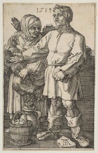 الزوجان الفلاحان في السوق ، 1519. بواسطة ألبريشت دورر